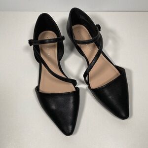 Kelly & Katie Black Strap Flats Size 8.5